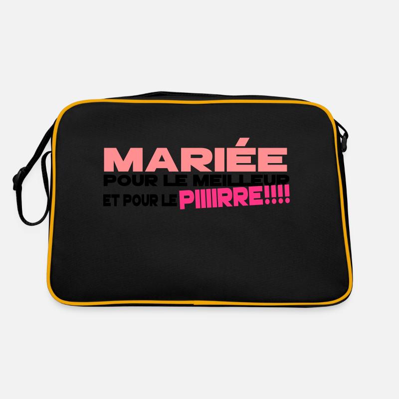 mariée humour Sac Retro