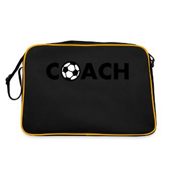 coach fußball - Retro Bag - black/gold - Back
