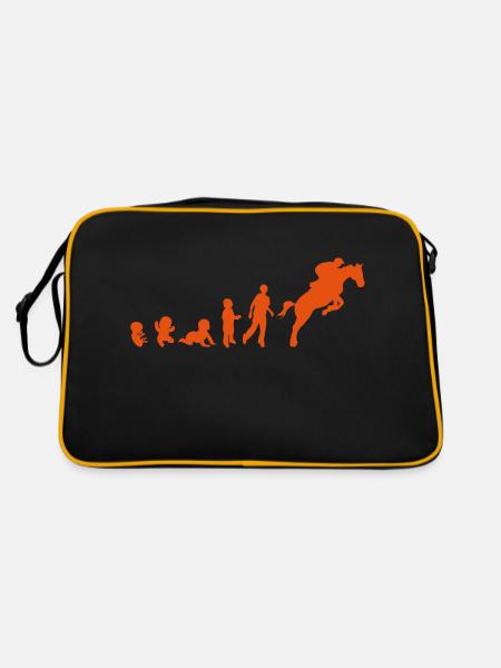 Evolution cheval9 obstacle riding his - Retro Bag - black/gold - Back