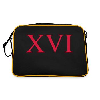 16 - Retro Bag - black/gold - Back