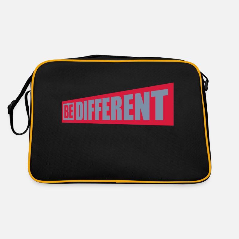 Be different Logo Design Retro Bag