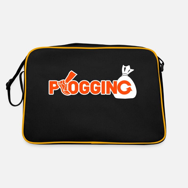 Plogging Logo Retro Tasche