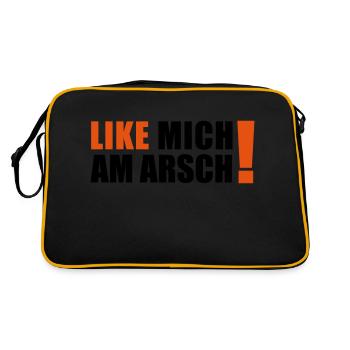 like me on the ass - Retro Bag - black/gold - Back