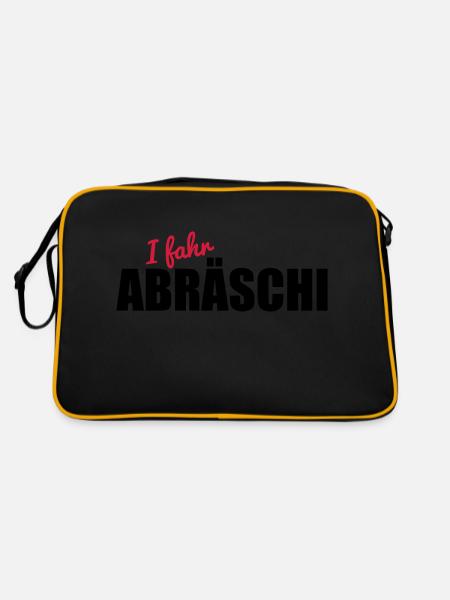 Abräschi - Retro Tasche - Schwarz/Gold