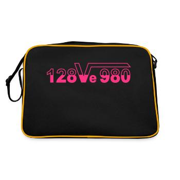 i_love_you_128ve980 - Retro Tasche - Schwarz/Gold - Hinten