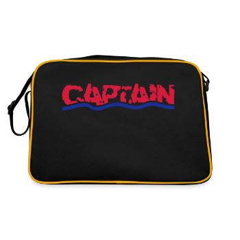 Captain - Retro Tasche - Schwarz/Gold - Hinten