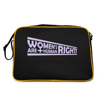citation féministe sur les droits des femmes - Sac Retro - noir/or - Dos