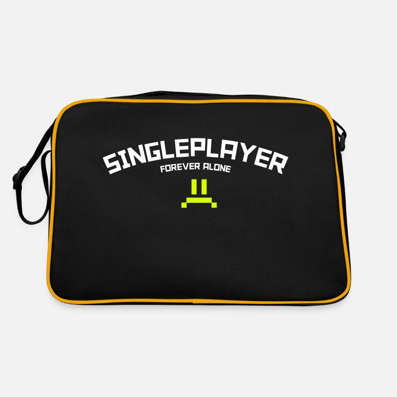 Singleplayer: Forever Alone Gaming Humor Retro Bag