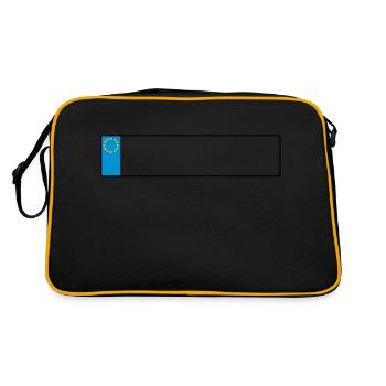 license plate europe_g1 - Retro Bag - black/gold - Back