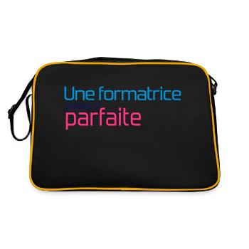 Formateur / Formatrice / Formation / Education - Sac Retro - noir/or - Dos