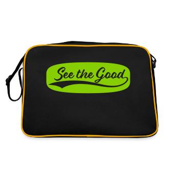 voir la bonne citation - Sac Retro - noir/or - Dos