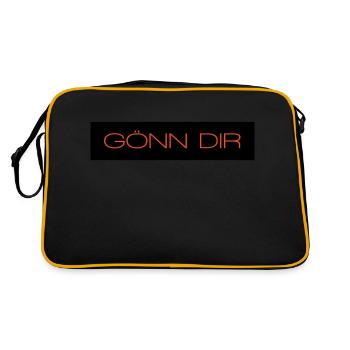 Goenn dir - 2 couleurs - Sac Retro - noir/or - Dos