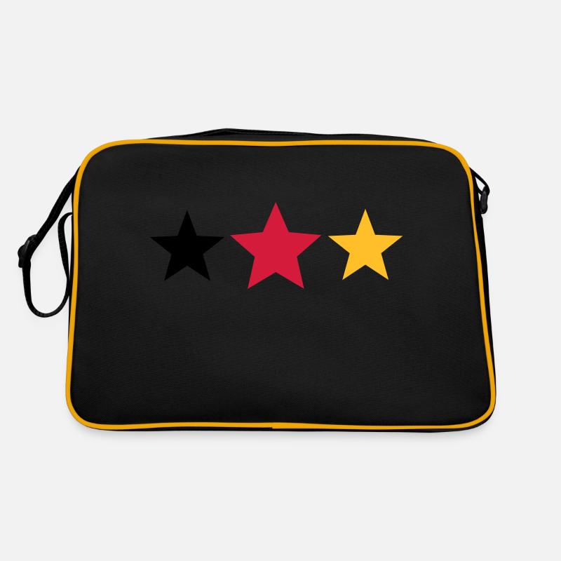 Deutschland - Retro Tasche - Schwarz/Gold