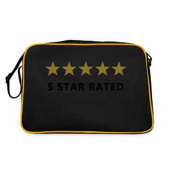 5 star rated rate - Sac Retro - noir/or - Dos