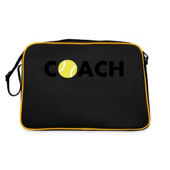 tennis coach - Sac Retro - noir/or - Dos