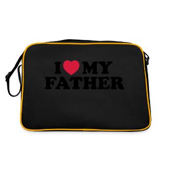 I love my father - Sac Retro - noir/or - Dos