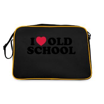 I love old school - Sac Retro - noir/or - Dos