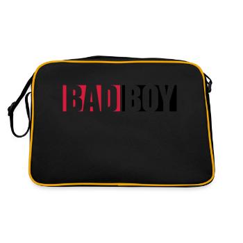 Text Bad Boy - Retro Bag - black/gold - Back