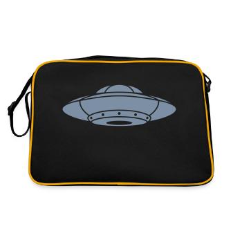 Mystery Aliens UFO Spaceship - Retro Bag - black/gold - Back