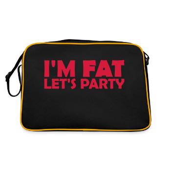 at the fat lets party - Retro Bag - black/gold - Back