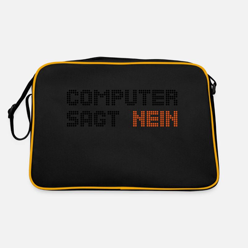 computer sagt nein 2 Retro Tasche