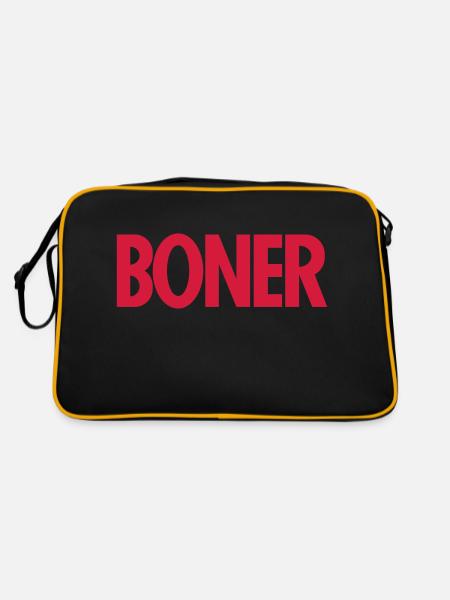 Boner - Retro Bag - black/gold - Back