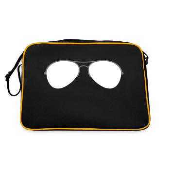The Aviator Goggles - Sac Retro - noir/or - Dos