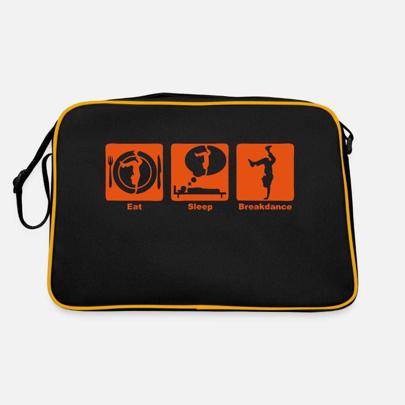 Breakdance 301 essen schlafen Spiel Retro Tasche