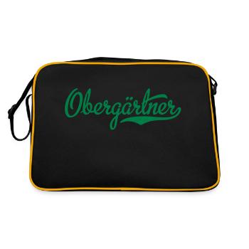 gärtner - Retro Tasche - Schwarz/Gold - Hinten
