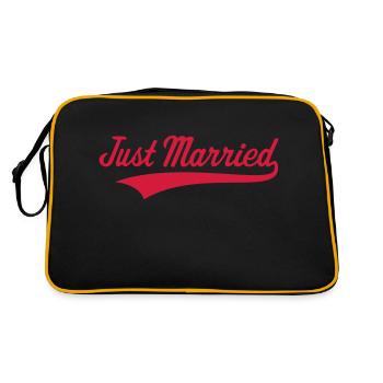Just Married (Mariage / Noce) - Sac Retro - noir/or - Dos