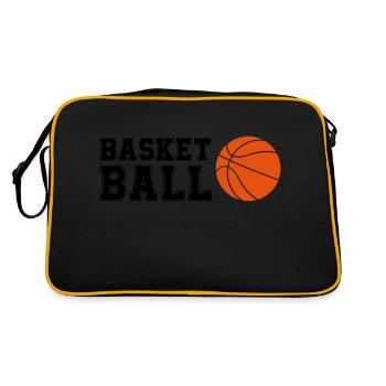 basketball - Retro Bag - black/gold - Back