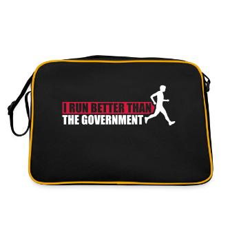 mieux fonctionner que le gouvernement - Sac Retro - noir/or - Dos