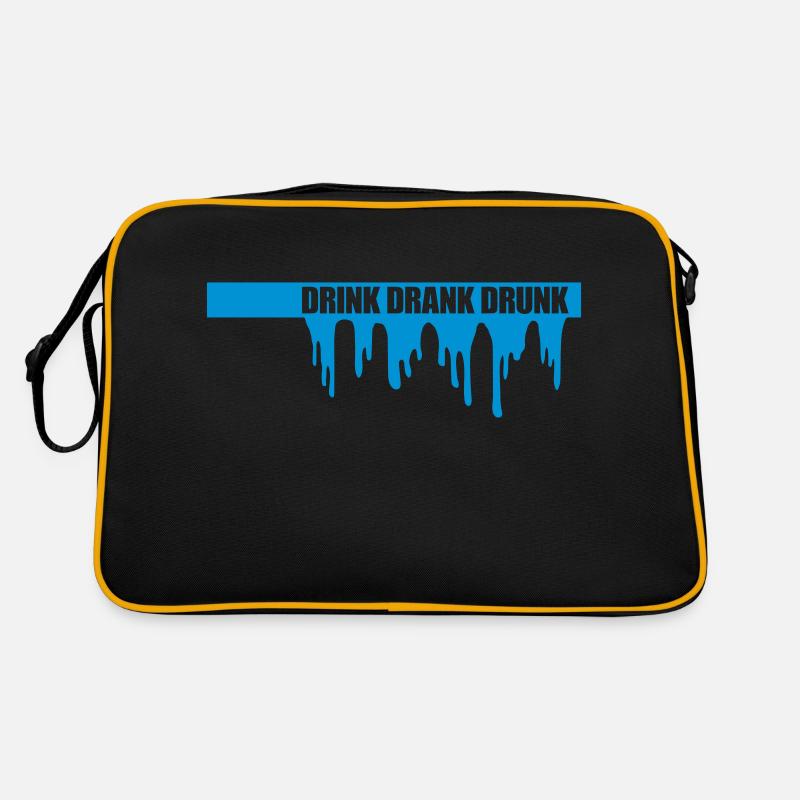 drink drank drunk quote Retro Bag