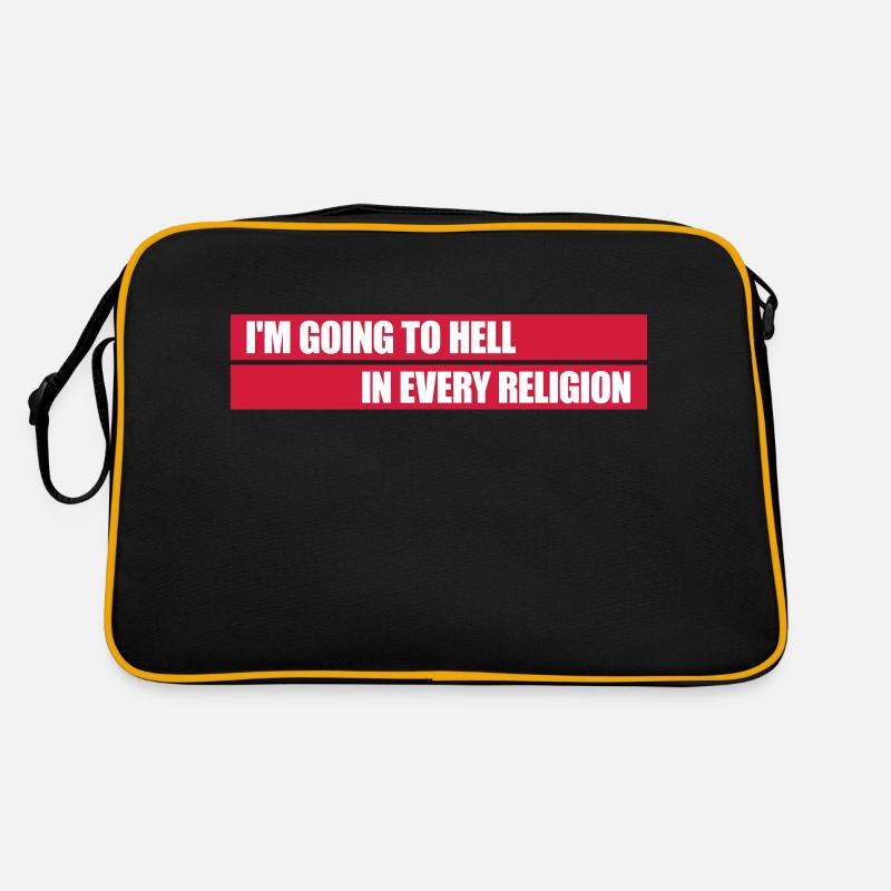 im going to hell Retro Tasche