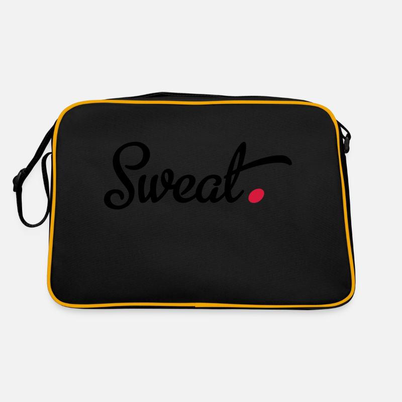 Sport - Retro Tasche - Schwarz/Gold