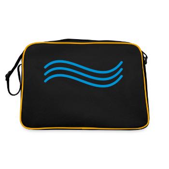 Wave - Retro Bag - black/gold - Back