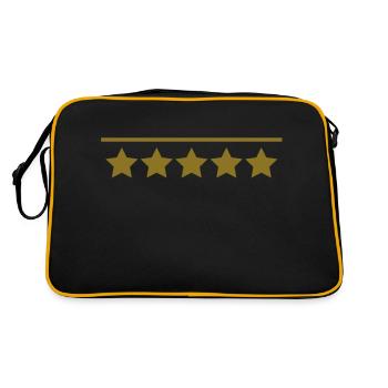 5 star rating Review - Retro Bag - black/gold - Back