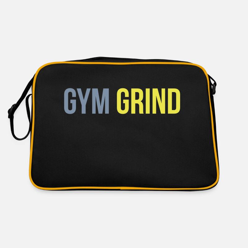 gym grind - Sac Retro - noir/or