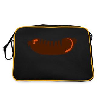 boudin saucisson dessin 802 - Sac Retro - noir/or - Dos