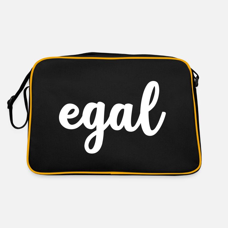 egal #egal #Egal - Retro Tasche - Schwarz/Gold