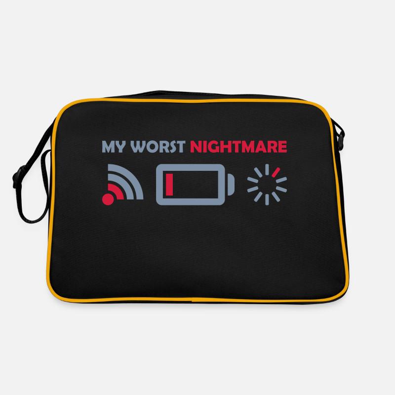 My worst nightmare Logos Retro Bag