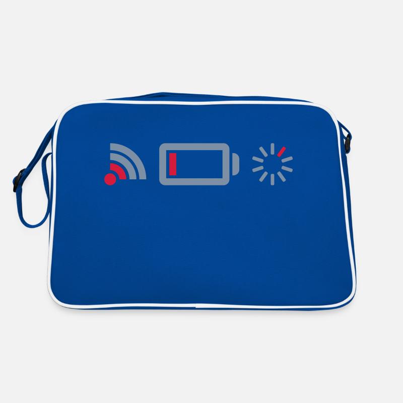 No Connection Battery Logos Retro Bag