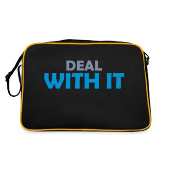 Funny Deal with it - Retro Bag - black/gold - Back