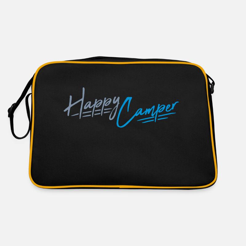 Happy Camper Camping Design Retro Bag