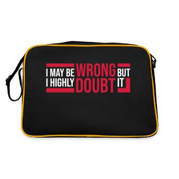 I may be wrong - Retro Bag - black/gold - Back