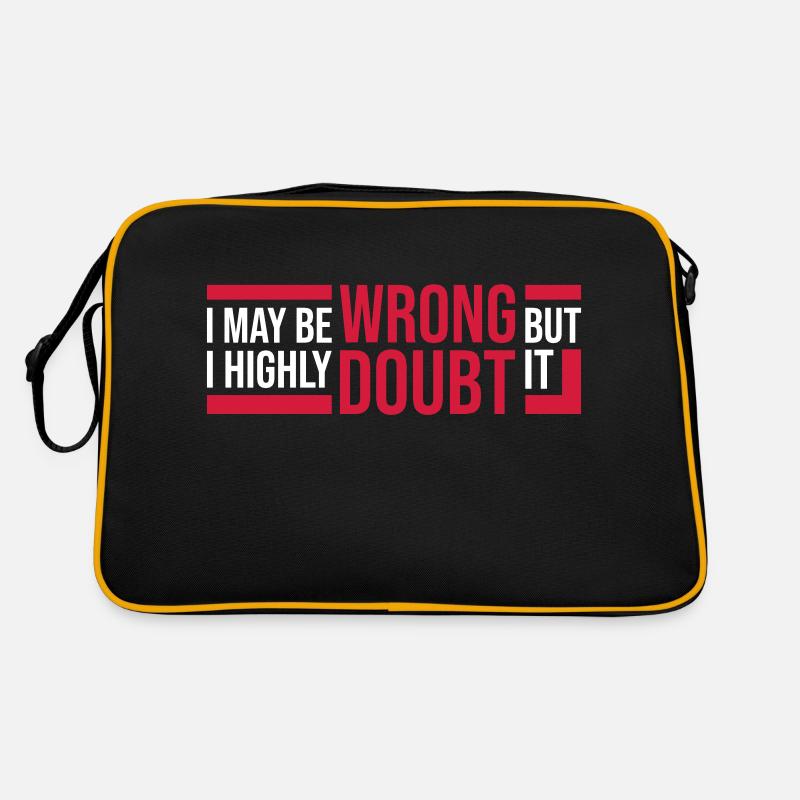 I may be wrong Retro Tasche