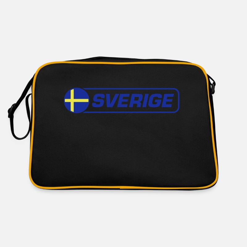 Sweden Flag Sverige Retro Bag