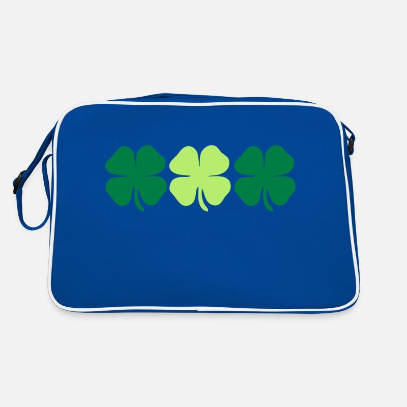 3 4 leaf clovers Sac Retro