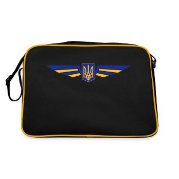 Ukraine Winged - Retro Bag - black/gold - Back