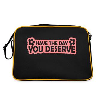 the day you deserve - Retro Bag - black/gold - Back